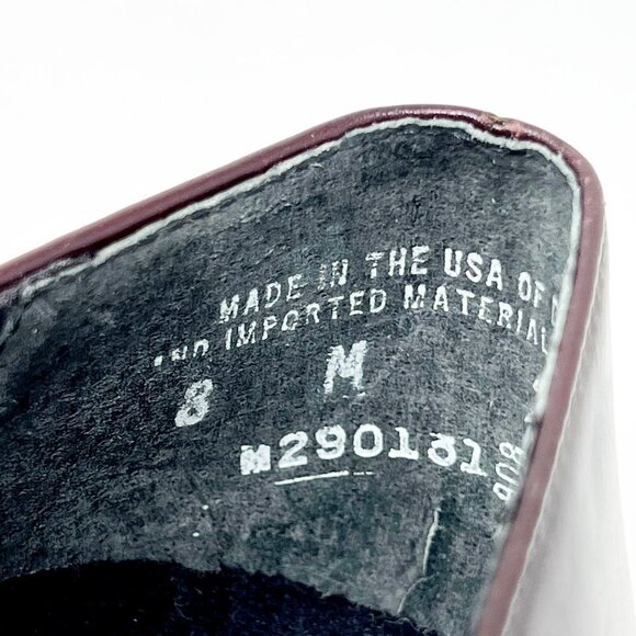 Munro Danielle Leather Pump. Chunky Low Block Heels. Dark Brown. Size  8 - Picture 10 of 15